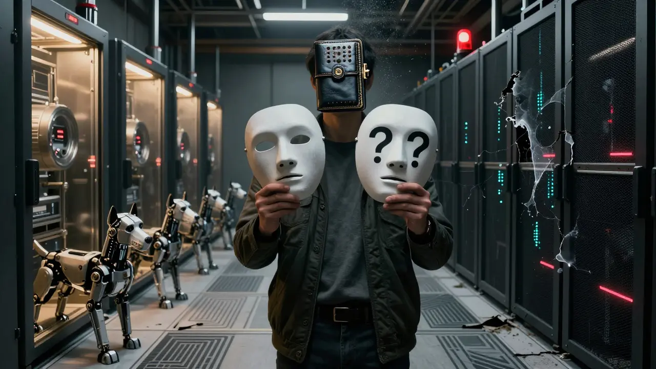 Crypto exchange security vault contrasts with uncertain transaction records