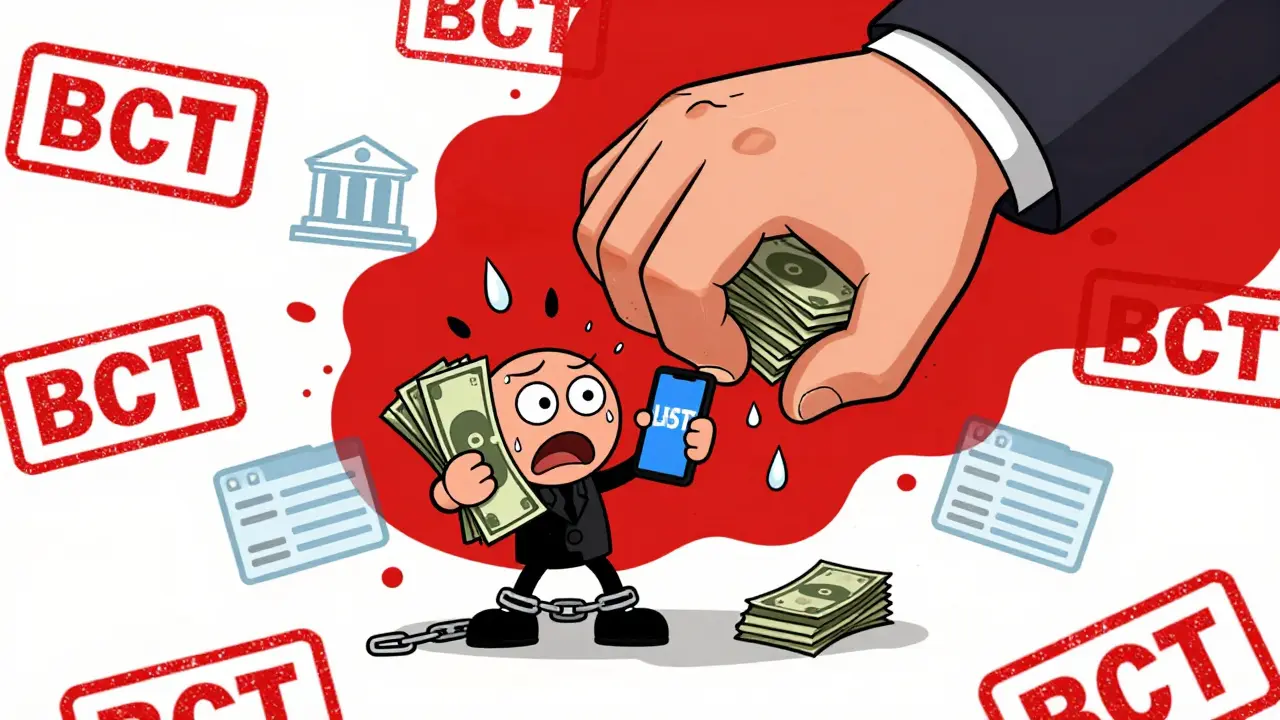 Anxious trader being crushed by banking regulations and cash blocks