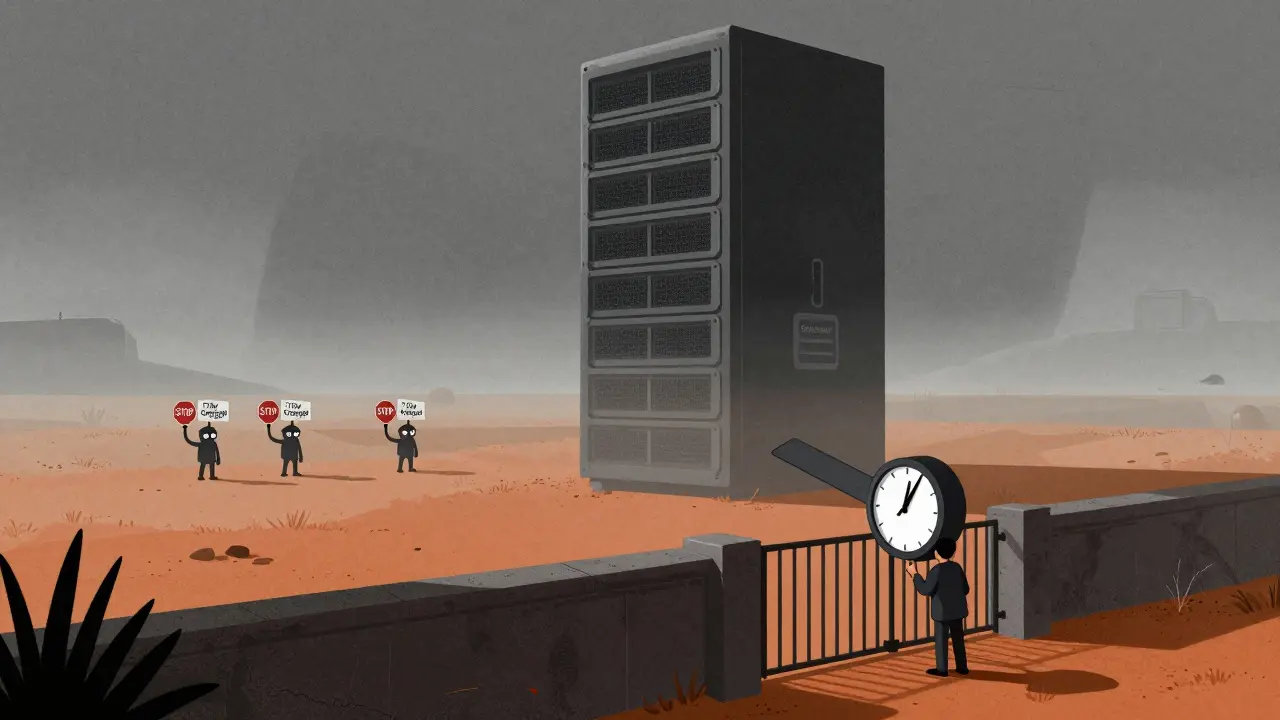 Dystopian sequencer server blocking withdrawals during a 7-day challenge period.