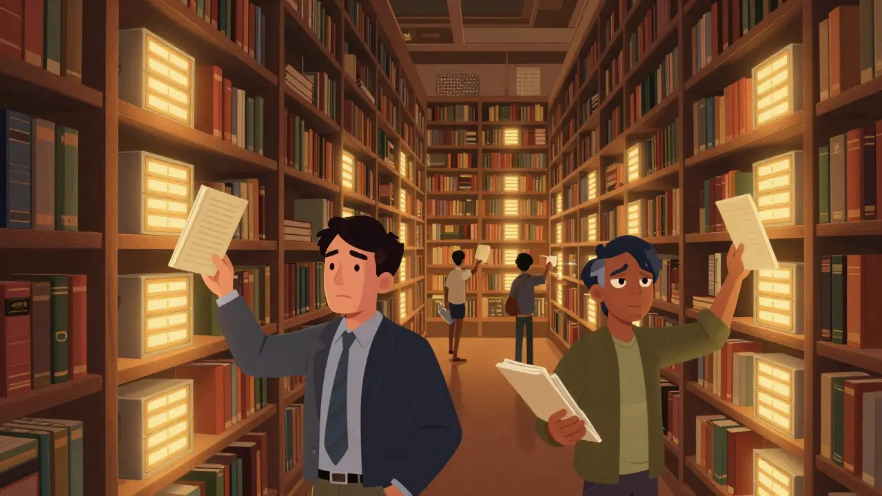 Futuristic infinite library preserving digital history from censorship