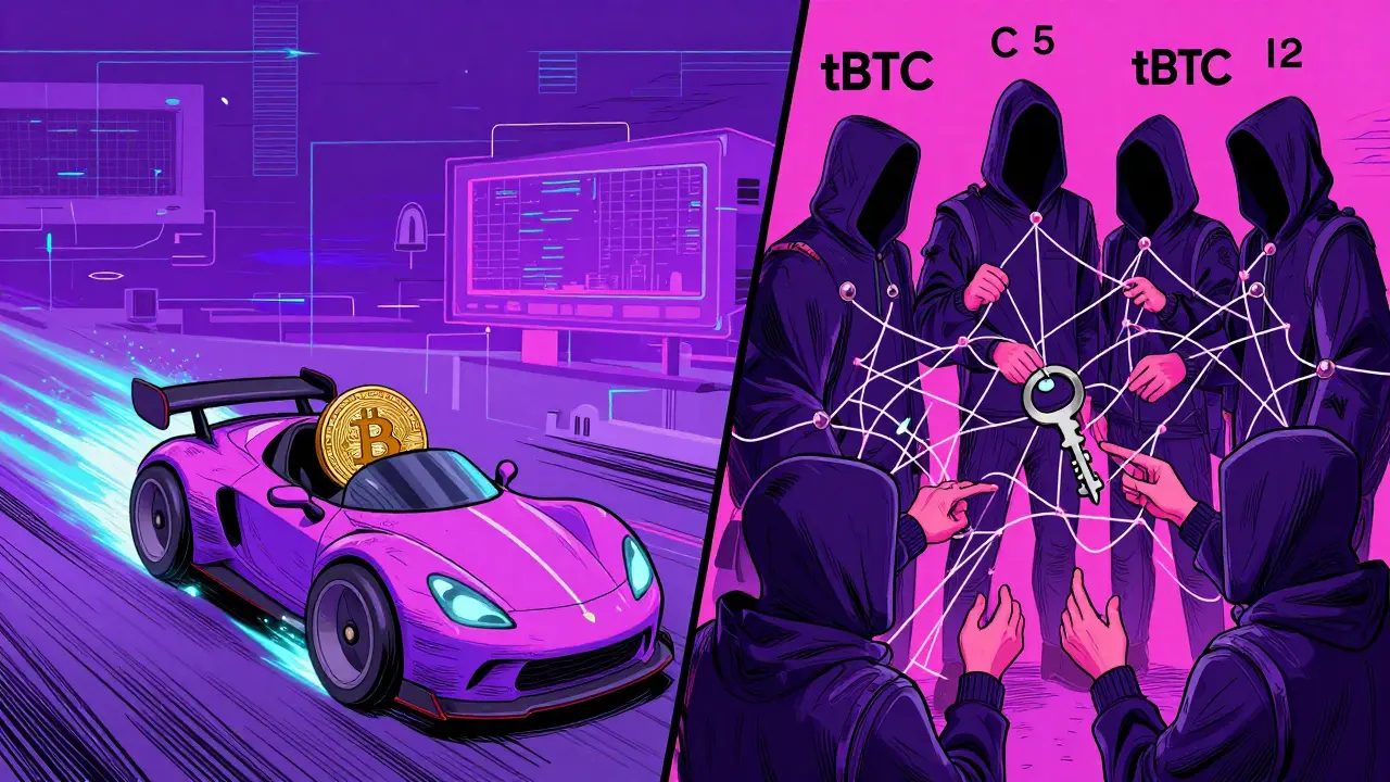 Chaotic cross-chain trading with Solana speed and decentralized keys