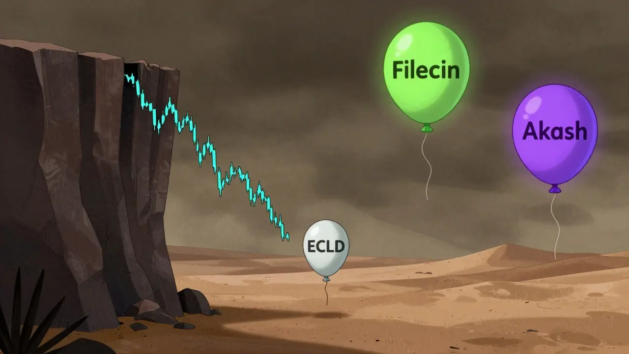 Deflated crypto token balloon falling behind competitors